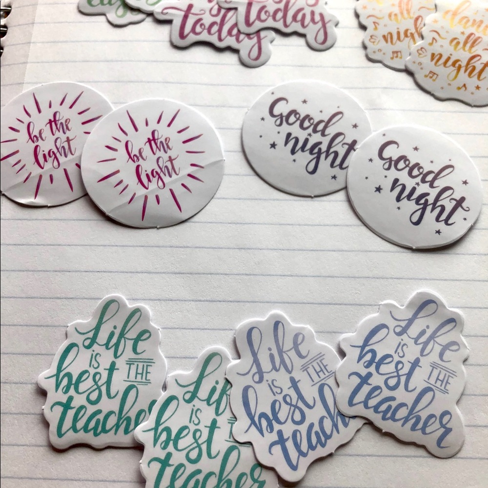 Inspire colorful sticker pack